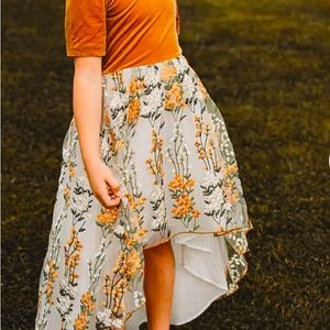 Love and Grow Field of Gold Hi-Low Dress 4T